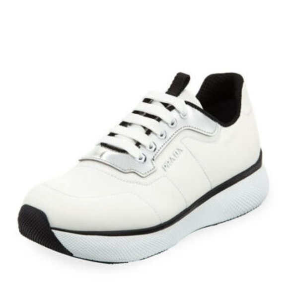 Prada Two-Tone Nylon Platform Trainer Sneakers 41 - Picture 1 of 3